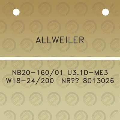 allweiler-nb20-16001-u31d-me3-w18-24200-nro-8013026