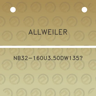 allweiler-nb32-160u350dw135