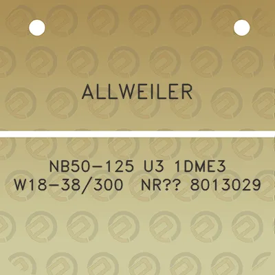 allweiler-nb50-125-u3-1dme3-w18-38300-nro-8013029