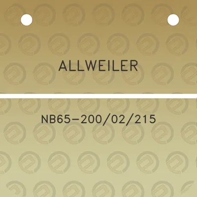 allweiler-nb65-20002215