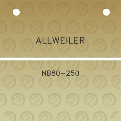 allweiler-nb80-250