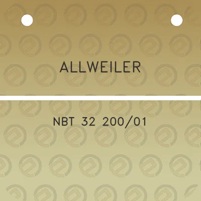 allweiler-nbt-32-20001