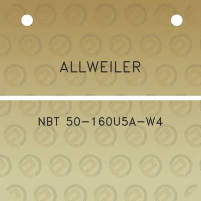 allweiler-nbt-50-160u5a-w4