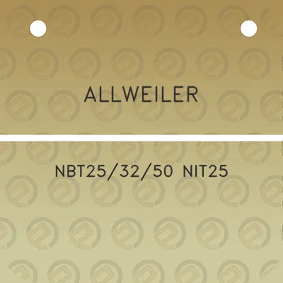 allweiler-nbt253250-nit25