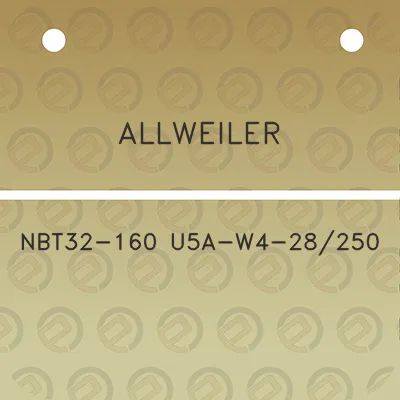 allweiler-nbt32-160-u5a-w4-28250