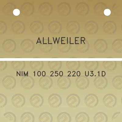 allweiler-nim-100-250-220-u31d