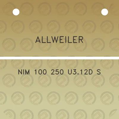 allweiler-nim-100-250-u312d-s