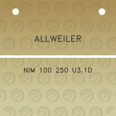 allweiler-nim-100-250-u31d