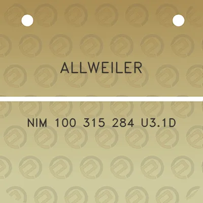 allweiler-nim-100-315-284-u31d