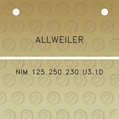 allweiler-nim-125-250-230-u31d