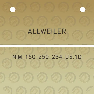 allweiler-nim-150-250-254-u31d