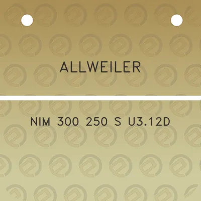 allweiler-nim-300-250-s-u312d