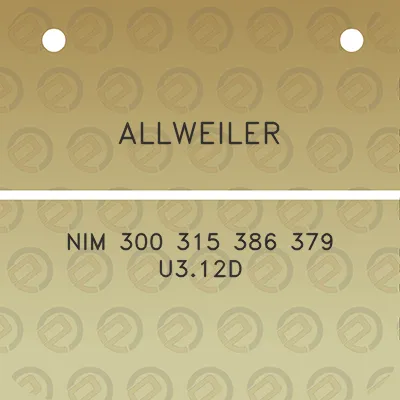 allweiler-nim-300-315-386-379-u312d