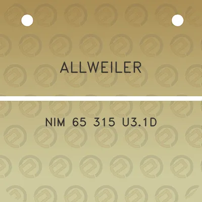 allweiler-nim-65-315-u31d