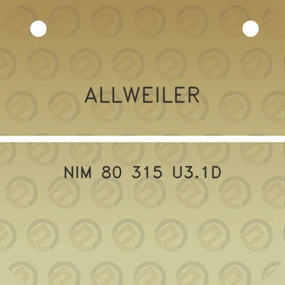 allweiler-nim-80-315-u31d