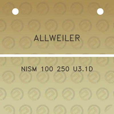 allweiler-nism-100-250-u31d