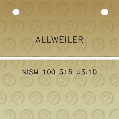 allweiler-nism-100-315-u31d