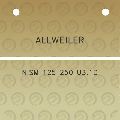 allweiler-nism-125-250-u31d