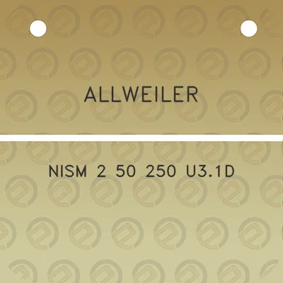 allweiler-nism-2-50-250-u31d