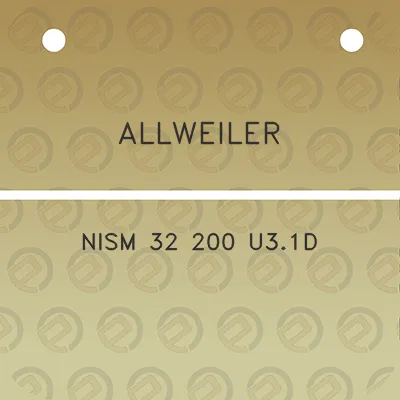 allweiler-nism-32-200-u31d