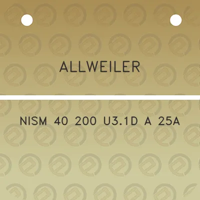 allweiler-nism-40-200-u31d-a-25a