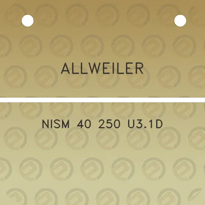 allweiler-nism-40-250-u31d