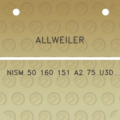 allweiler-nism-50-160-151-a2-75-u3d