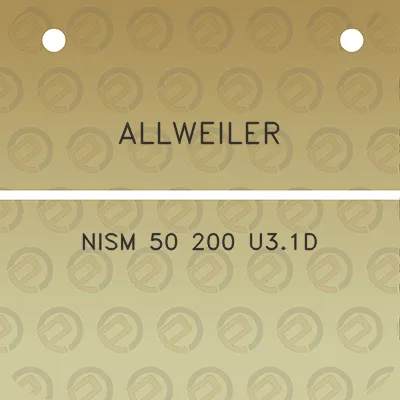 allweiler-nism-50-200-u31d