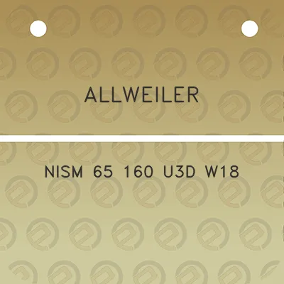 allweiler-nism-65-160-u3d-w18