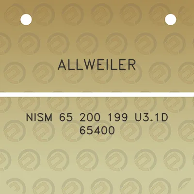 allweiler-nism-65-200-199-u31d-65400