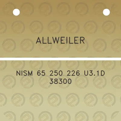 allweiler-nism-65-250-226-u31d-38300