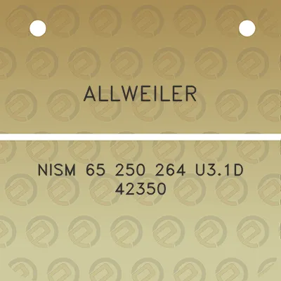 allweiler-nism-65-250-264-u31d-42350