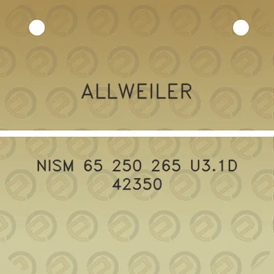 allweiler-nism-65-250-265-u31d-42350