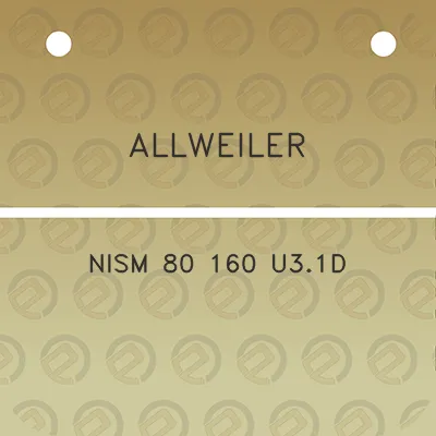 allweiler-nism-80-160-u31d