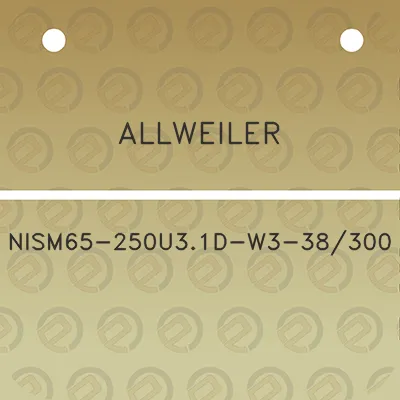 allweiler-nism65-250u31d-w3-38300