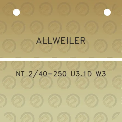 allweiler-nt-240-250-u31d-w3