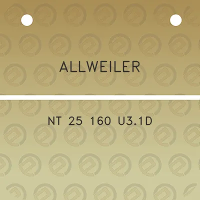 allweiler-nt-25-160-u31d