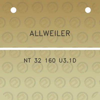 allweiler-nt-32-160-u31d