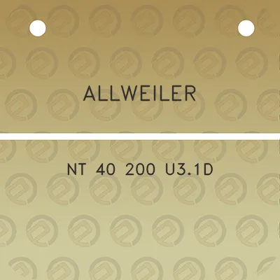 allweiler-nt-40-200-u31d