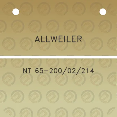 allweiler-nt-65-20002214