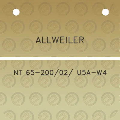 allweiler-nt-65-20002-u5a-w4