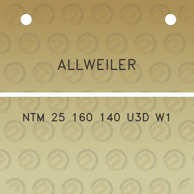 allweiler-ntm-25-160-140-u3d-w1