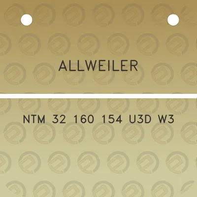 allweiler-ntm-32-160-154-u3d-w3