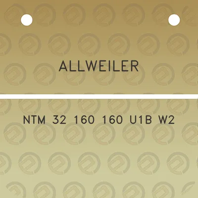 allweiler-ntm-32-160-160-u1b-w2