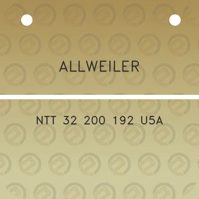 allweiler-ntt-32-200-192-u5a