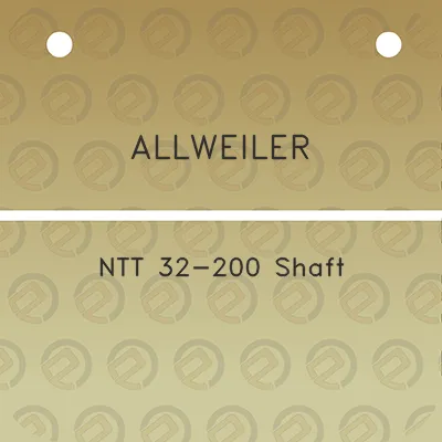 allweiler-ntt-32-200-shaft