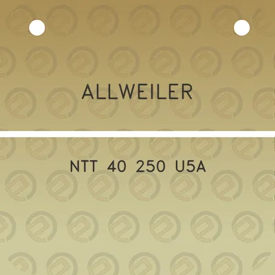 allweiler-ntt-40-250-u5a