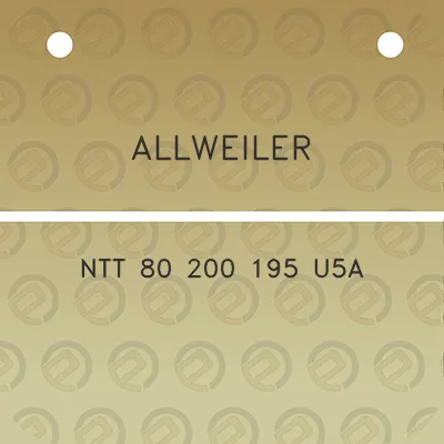 allweiler-ntt-80-200-195-u5a