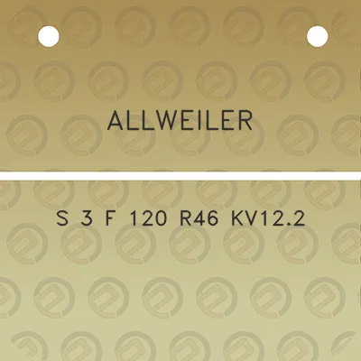 allweiler-s-3-f-120-r46-kv122