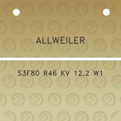 allweiler-s3f80-r46-kv-122-w1